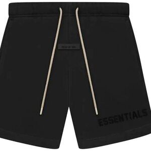 Fear of God Essentials Jet Black (SS23) Mens Large Shorts NWT